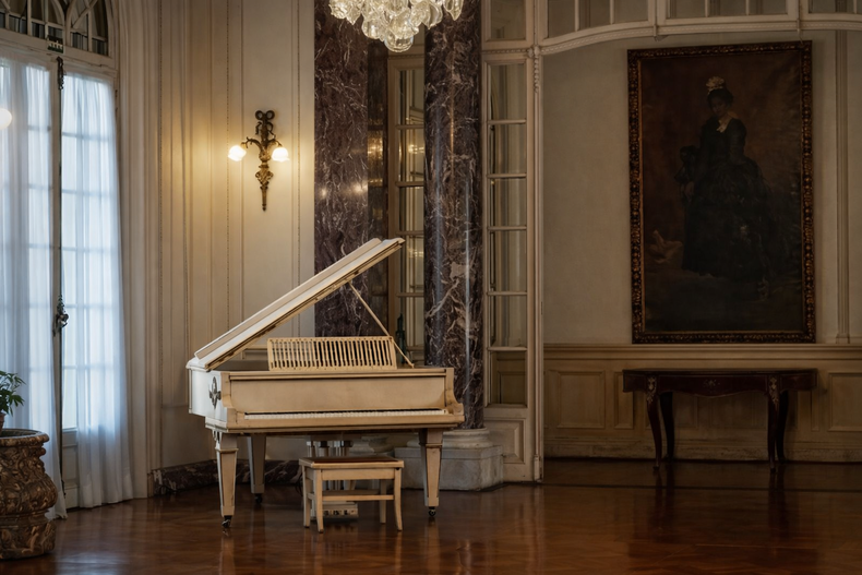 En la tradición operística, el piano de cola es el único instrumento capaz de replicar la complejidad armónica y dinámica de una orquesta entera, permitiendo representaciones de ópera más íntimas o adaptadas a espacios reducidos.