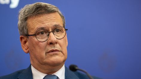 Jorge Díaz, prosecretario de la Presidencia de la República, durante una conferencia de prensa en la Torre Ejecutiva. Jorge Díaz, prosecretario de la Presidencia de la República, durante una conferencia de prensa en la Torre Ejecutiva.