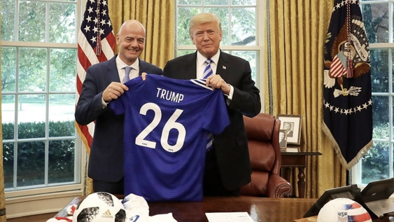 Gianni Infantino y Donald Trump promocionan el Mundial 2026 en la Casa Blanca Gianni Infantino y Donald Trump promocionan el Mundial 2026 en la Casa Blanca