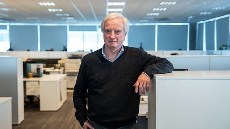 Marcelo Bisogno, en las oficinas del INE