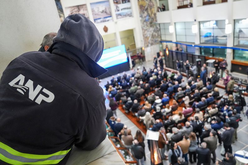 Acto realizado en la sede de la ANP, durante el Día del Trabajador Portuario y el 110º aniversario del ente.