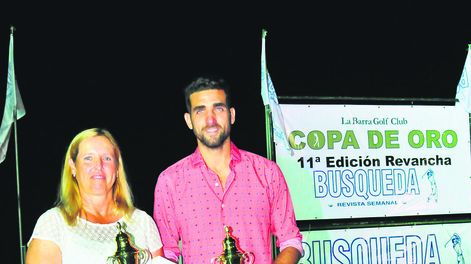 imagen de Adriana Sammartino y Martín De León fueron los ganadores de la  XI Copa Búsqueda Revancha, celebrada en La Barra Golf Club