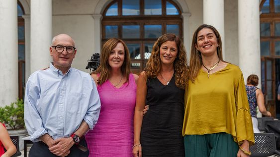 Jorge Musso, Cecilia Olivera, Verónica Puñales y Raquel Aguilar 