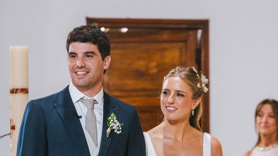 companeros de colegio, enamorados anos despues: el casamiento de santiago jorba y federica sapelli