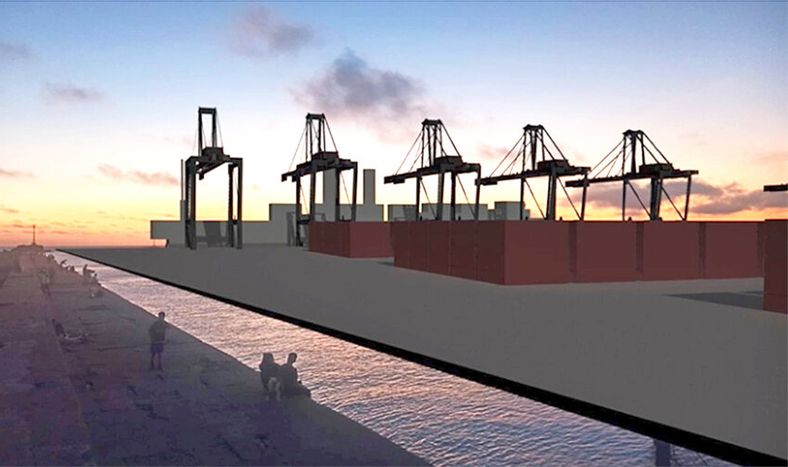 La Intendencia de Montevideo realizó un fotomontaje para mostrar cómo quedaría el paisaje en la bahía de Montevideo