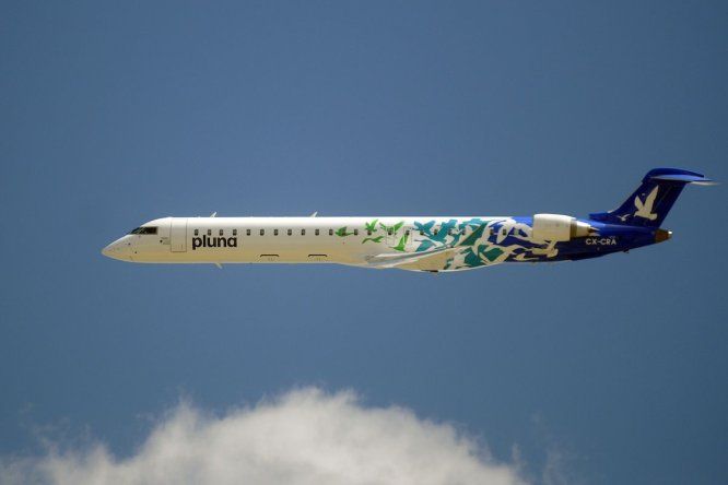 Avión Bombardier de Pluna