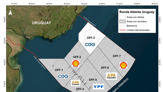 Bloques offshore licitados por Ancap Bloques offshore licitados por Ancap
