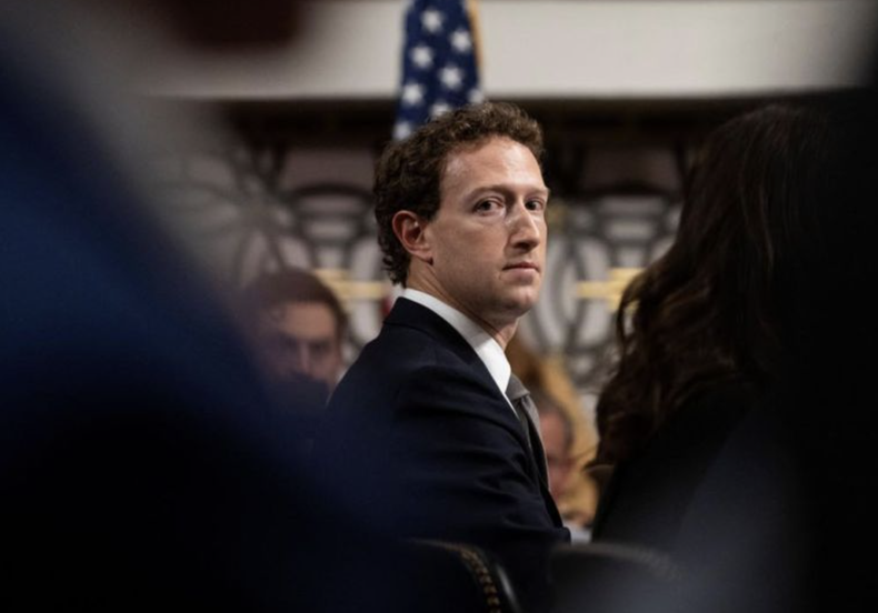 Mark Zuckerberg, director ejecutivo de Meta, durante el juicio histórico en Los Ángeles, California.