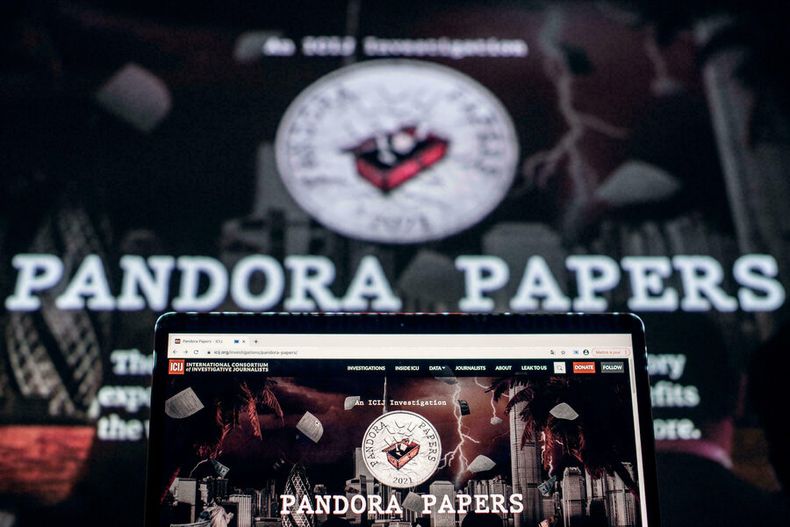 Investigación de los Pandora Papers. Foto: AFP.