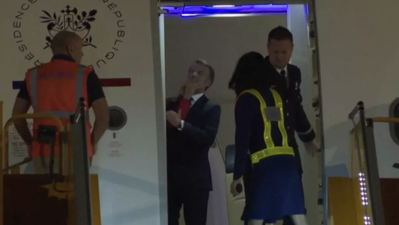 Captura de pantalla del video de AP durante el incidente en Hanói