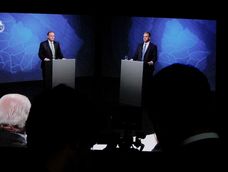 El debate entre los presidenciables Delgado y Orsi