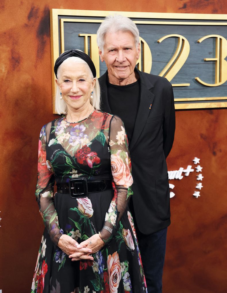 Helen Mirren y Harrison Ford participaron en la proyección de&nbsp;la segunda temporada de 1923, la serie que protagonizan, en el&nbsp;teatro Linwood Dunn de Los Ángeles
