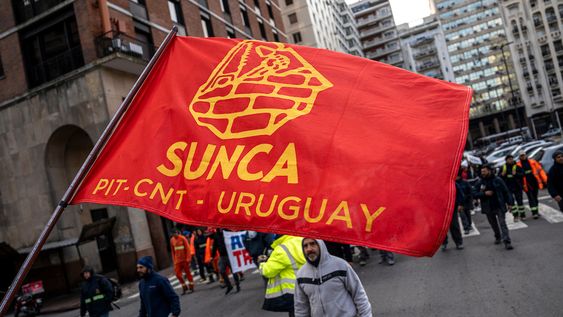 Bandera del Sunca en una movilización en 2024 Bandera del Sunca en una movilización en 2024