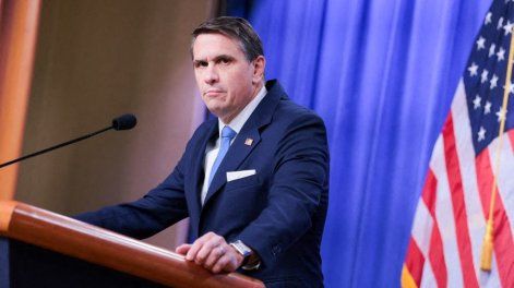 El fiscal general adjunto Todd Blanche habla en una conferencia de prensa para anunciar una actualización sobre los archivos de Epstein en el Departamento de Justicia el 30 de enero de 2026 en Washington, D.C.