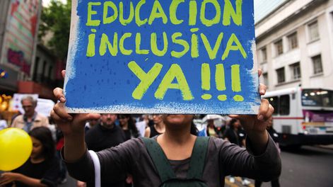 Movilización en el Día Internacional de los Derechos de las Personas con Discapacidad. Foto: Santiago Mazzarovich / adhocFOTOS