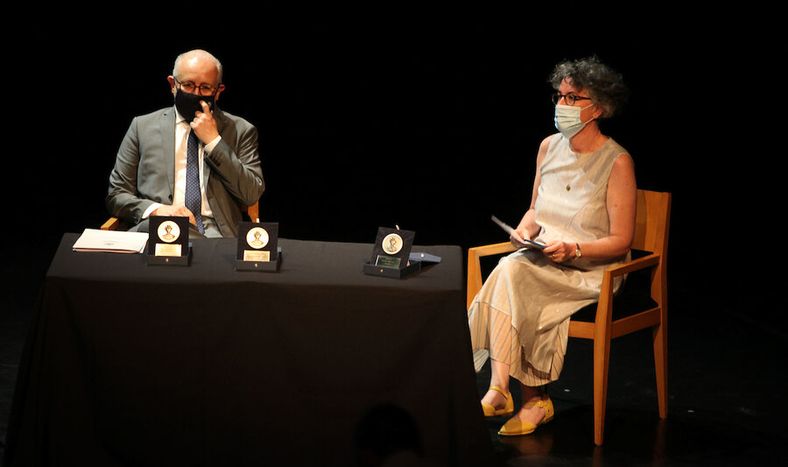 Pablo da Silveira y Mariana Wainstein. Foto: Pablo La Rosa / adhocFOTOS