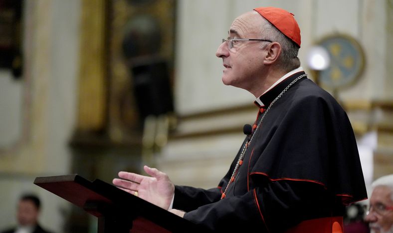 Daniel Sturla durante una ceremonia religiosa celebrada en marzo en la catedral de Montevideo.