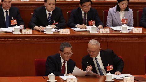 Ceremonia de apertura de la Tercera Sesión del XIV Congreso Nacional Popular de China en Beijing.