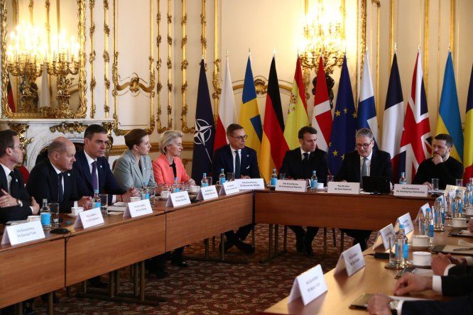 Cumbre europea para analizar la situación de Ucrania, 2 de marzo 2025.