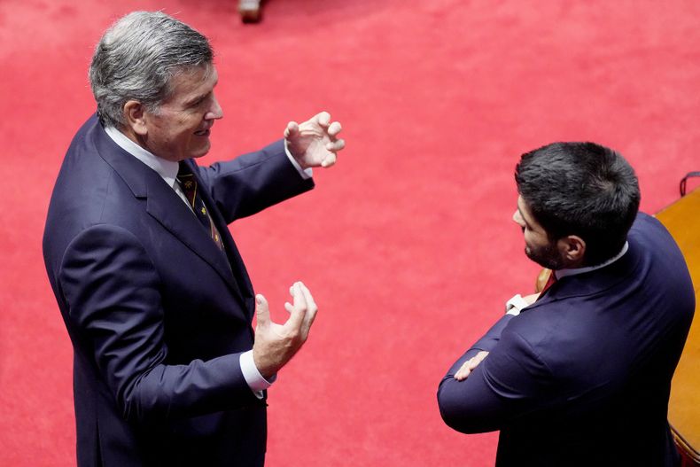 Senadores colorados Pedro Bordaberry y Andrés Ojeda.