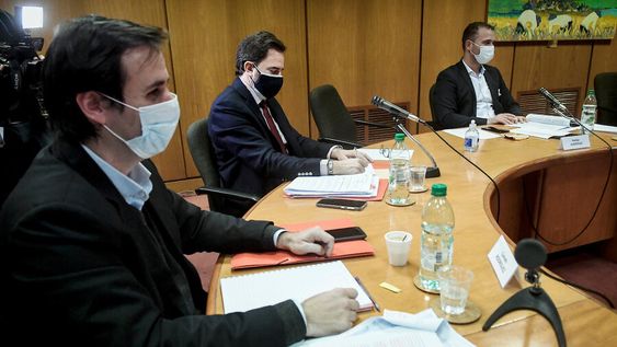 Germán Cardoso en la comisión investigadora de la Camara de Representantes. Foto: Javier Calvelo / adhocFOTOS