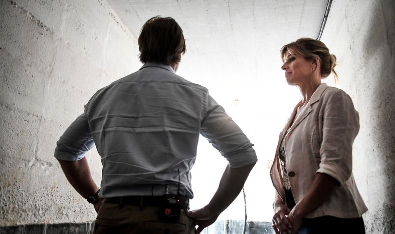 Lorena Ponce de León y Luis Lacalle Pou en el lanzamiento de su campaña en 2019.