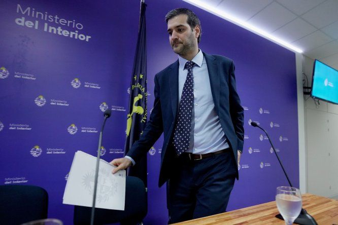 Nicolás Martinelli, ministro del Interior, presentó las últimas cifras sobre delitos.&nbsp;