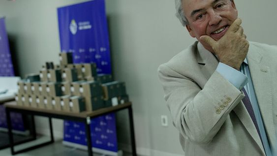 Luis Alberto Heber durante la presentación de cámaras corporales, en Montevideo. Foto: Javier Calvelo / adhocFOTOS Luis Alberto Heber durante la presentación de cámaras corporales, en Montevideo. Foto: Javier Calvelo / adhocFOTOS