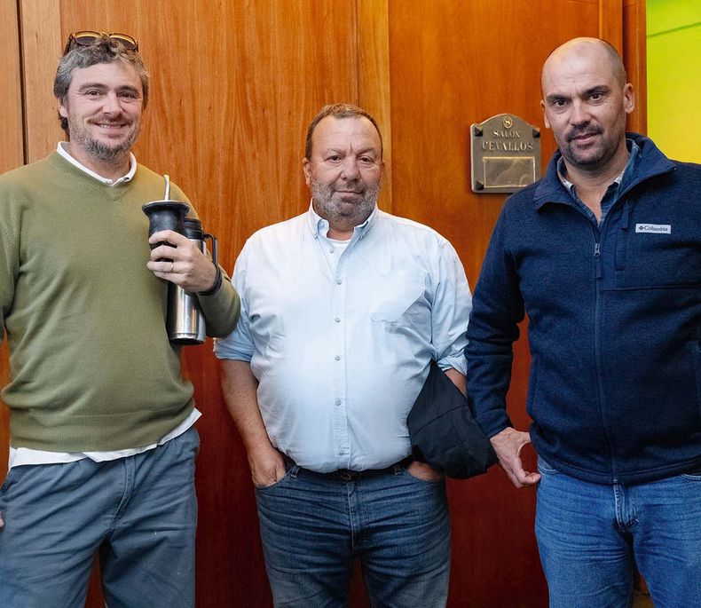 Diego Barrenechea, Pablo Fernández y Diego Kluver