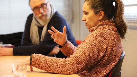 Sergio Reyes y Cristina Prego. Foto: Nicolás Der Agopián Sergio Reyes y Cristina Prego. Foto: Nicolás Der Agopián