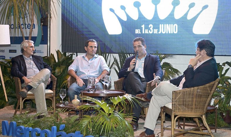 Fernández, Negrin, Ferrer y Aguirrezabala en Mercoláctea