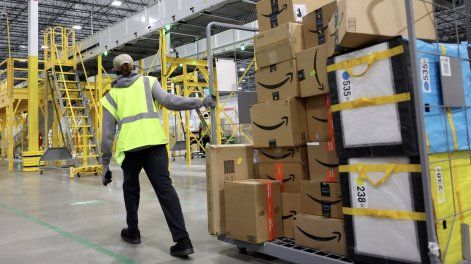 Trabajador de Amazon.