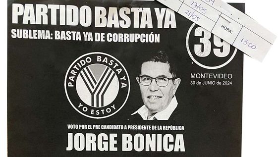 La lista que Basta Ya presentó para las internas La lista que Basta Ya presentó para las internas