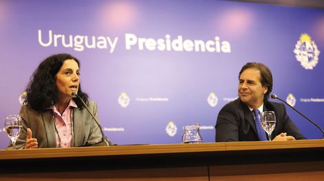 Arbeleche y Lacalle Pou. Foto: Nicolás Der Agopián / Búsqueda