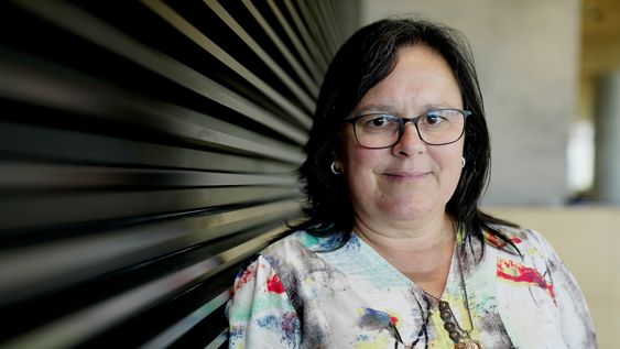 Gabriela Verde, futura viceministra del MEC, en edificio Plaza Alemania de Montevideo Gabriela Verde, futura viceministra del MEC, en edificio Plaza Alemania de Montevideo