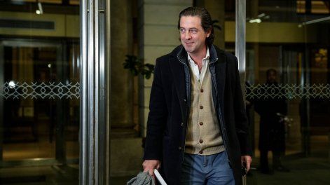 Ignacio Alonso, presidente de la AUF, a la salida de una reunión con Tenfield el año pasado en el hotel Sofitel.&nbsp;