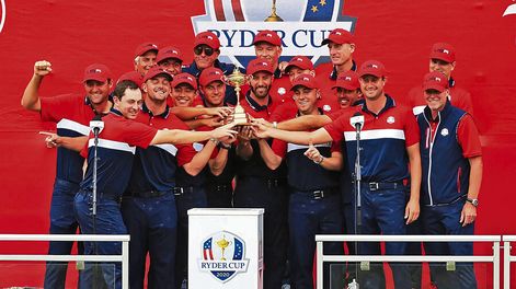 El equipo de EE.UU., ganador de la Copa Ryder