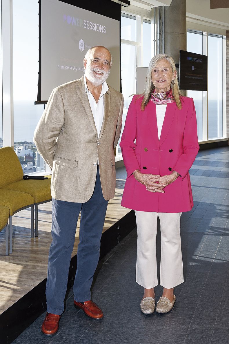 Director de MP Jorge Gerez con gerenta de Marketing de WTC Alicia D’Agosto