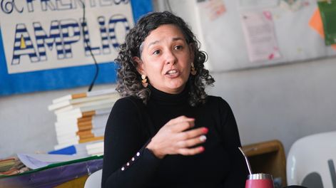 Patricia González, en el Día del Comité de Base, en Montevideo.&nbsp;