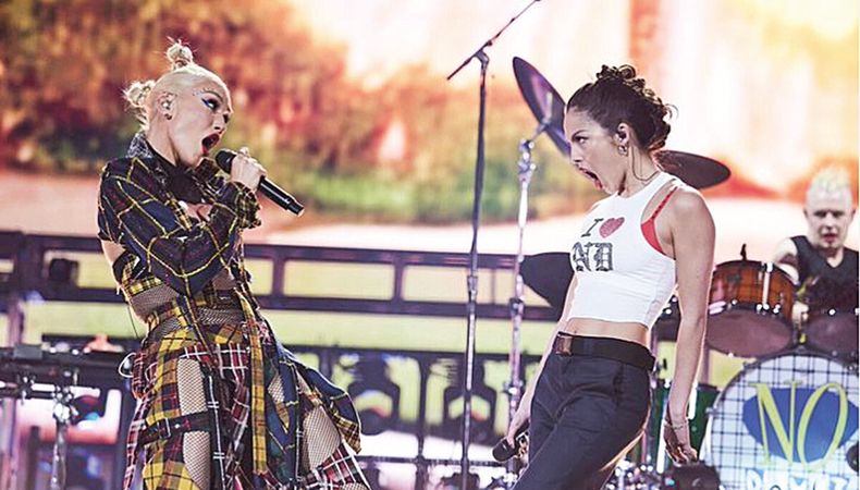 Olivia Rodrigo cantando junto con No Doubt fue una de las tantas sorpresas del primer fin de semana de Coachella. AFP 