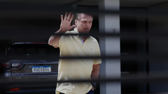 Bolsonaro en su casa en Brasilia Bolsonaro en su casa en Brasilia