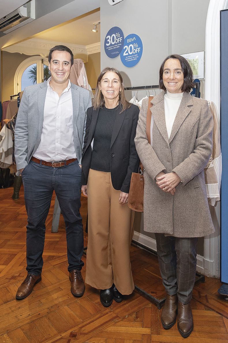 De BBVA: Ignacio Mieres, Ximena Ortiz y Federica de Souza