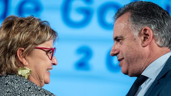 Ministra de Defensa, Sandra Lazo, junto al presidente Yamandú Orsi. Ministra de Defensa, Sandra Lazo, junto al presidente Yamandú Orsi.