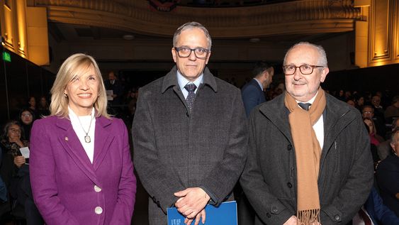 Vicepresidenta de la Republica Beatriz Argimón, rector de la udelar Rodrigo Arim y ministro de Educación Pablo da Silveira Vicepresidenta de la Republica Beatriz Argimón, rector de la udelar Rodrigo Arim y ministro de Educación Pablo da Silveira
