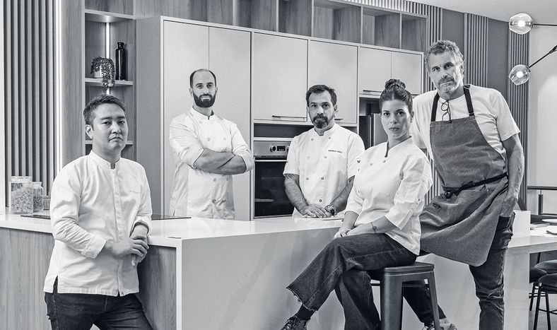 Maximiliano Matsumoto, Juan Berro, Danny Sadi, Lucía Soria y Juan Pablo Clerici