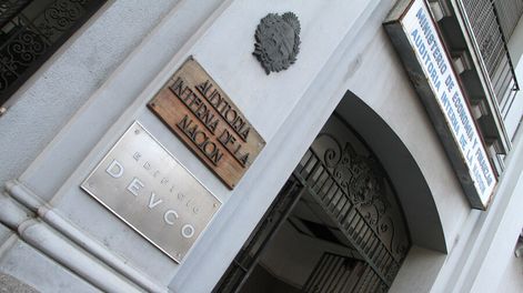Fachada de la Auditoría Interna de la Nación. Foto: Nicolás Der Agopián / Búsqueda