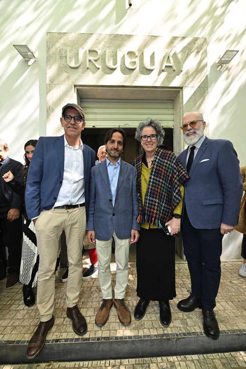 Eduardo Cardozo, coordinador del Departamento de Internacionalización de la Cultura Uruguaya Facundo de Almeida, directora nacional de Cultura Mariana Wainstein, embajador y director general para Asuntos Culturales de Cancillería Álvaro Malmierca
