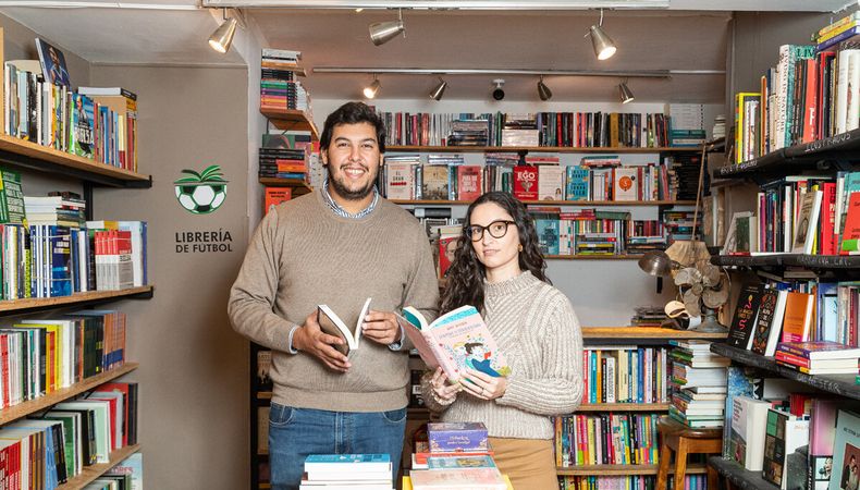 Mateo Cortés y Agostina Borzacconi, de Bonhomía. Foto: Valentina Weikert
