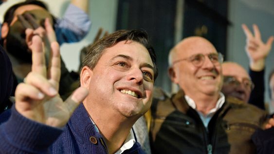 Daniel Peña y Edgardo Novick en el lanzamiento de la campaña presidencial en 2019. Foto: Nicolás Celaya, adhocFOTOS Daniel Peña y Edgardo Novick en el lanzamiento de la campaña presidencial en 2019. Foto: Nicolás Celaya, adhocFOTOS