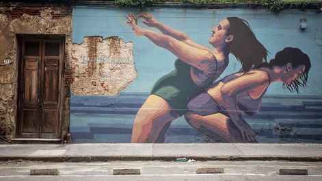 Búsqueda | Mural en la calle Reconquista. Fotos: Nicolás Garrido / Búsqueda